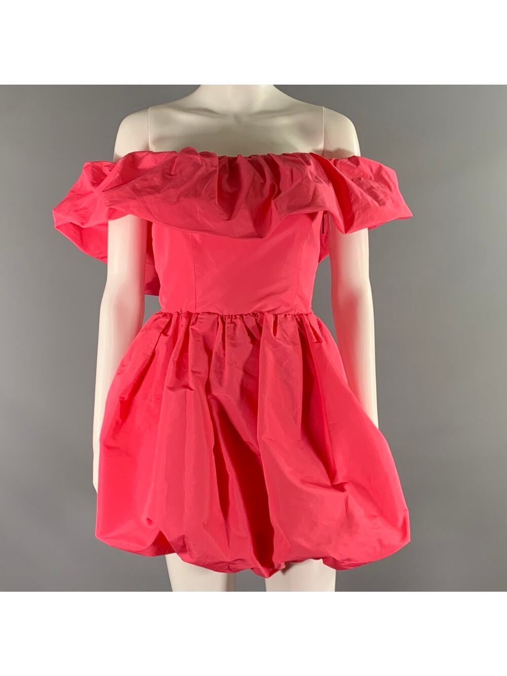 MSGM Size S Pink Polyester Strapless Dress